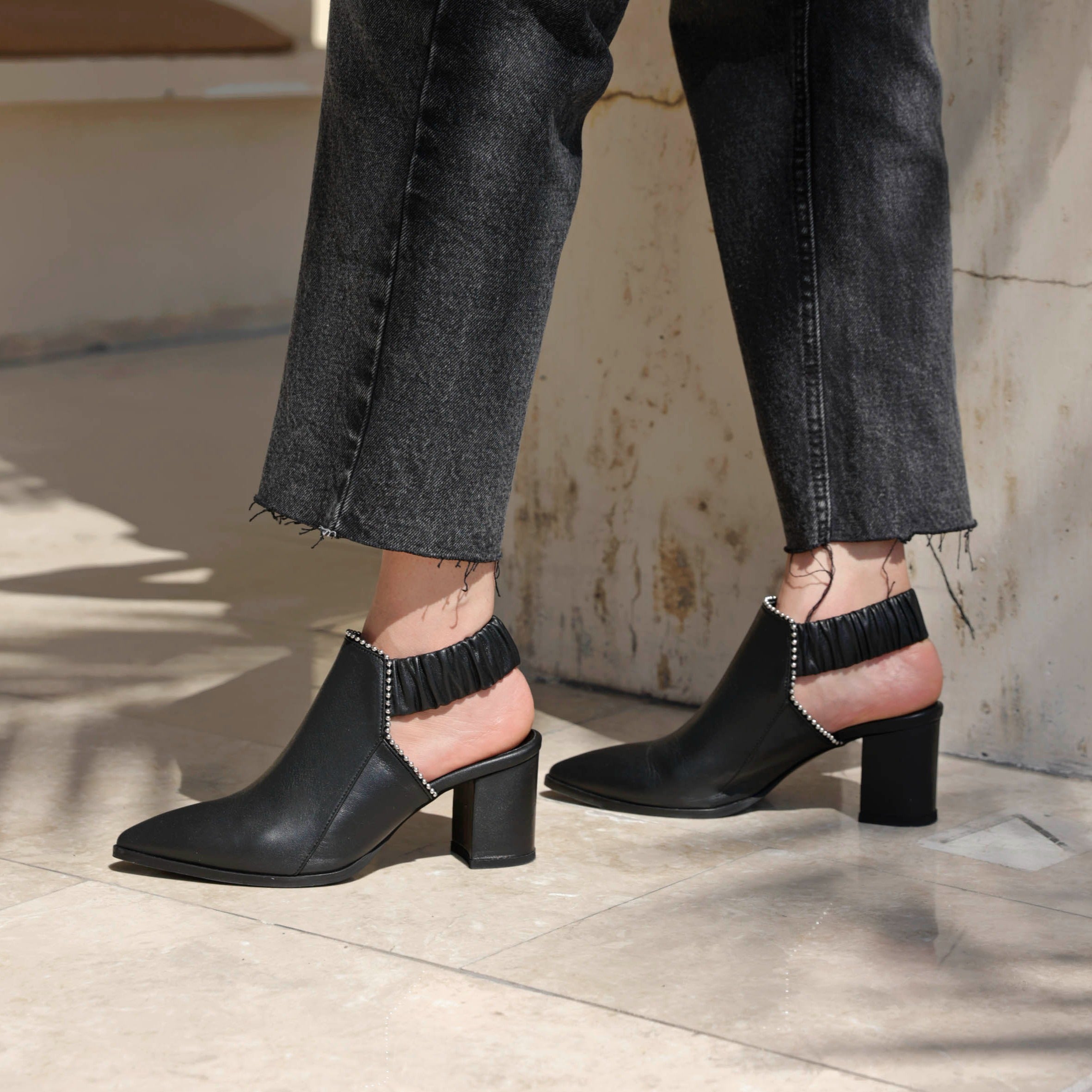 Fonda black heel - Shoes - THUNA