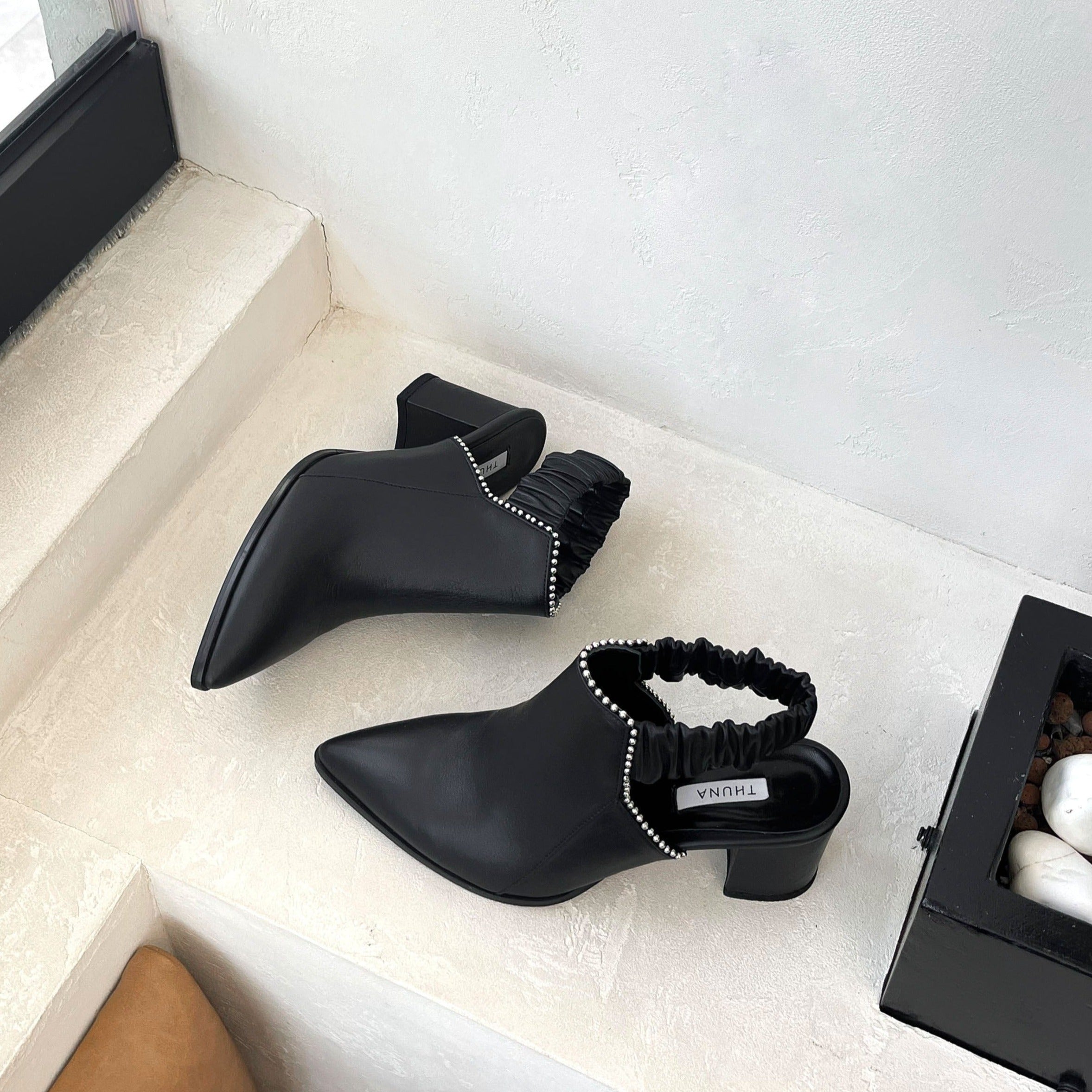 Fonda black heel - Shoes - THUNA