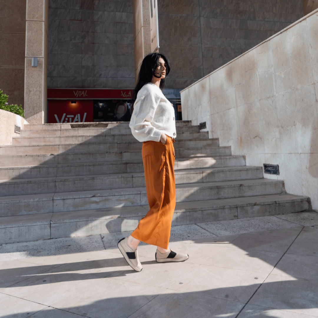 Meela beige sneaker - THUNA