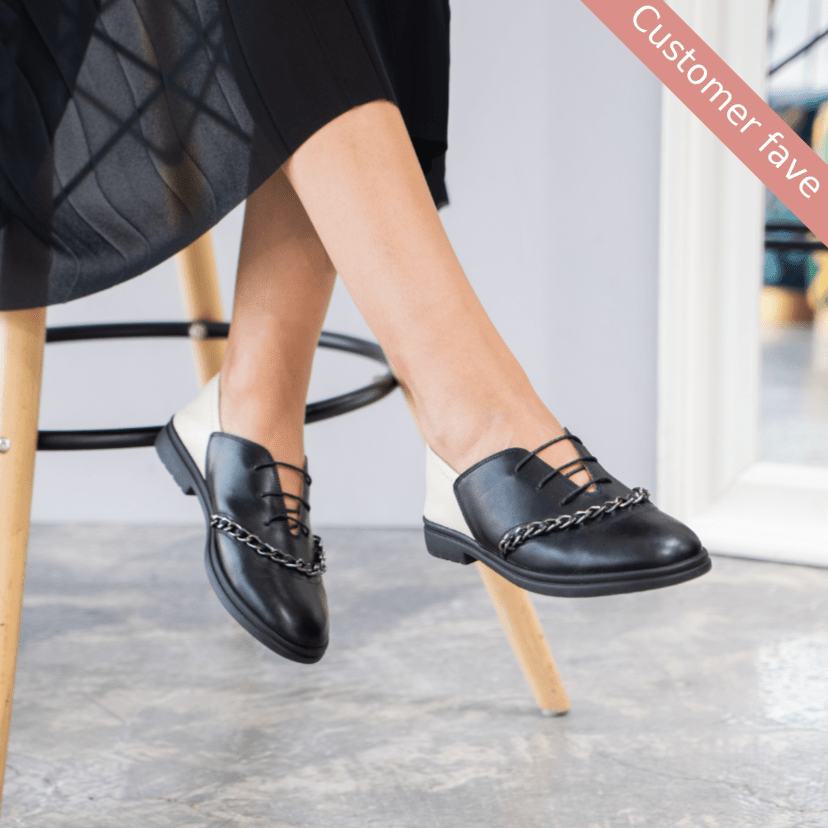 Dora black oxford - THUNA - Kuwait shoes 