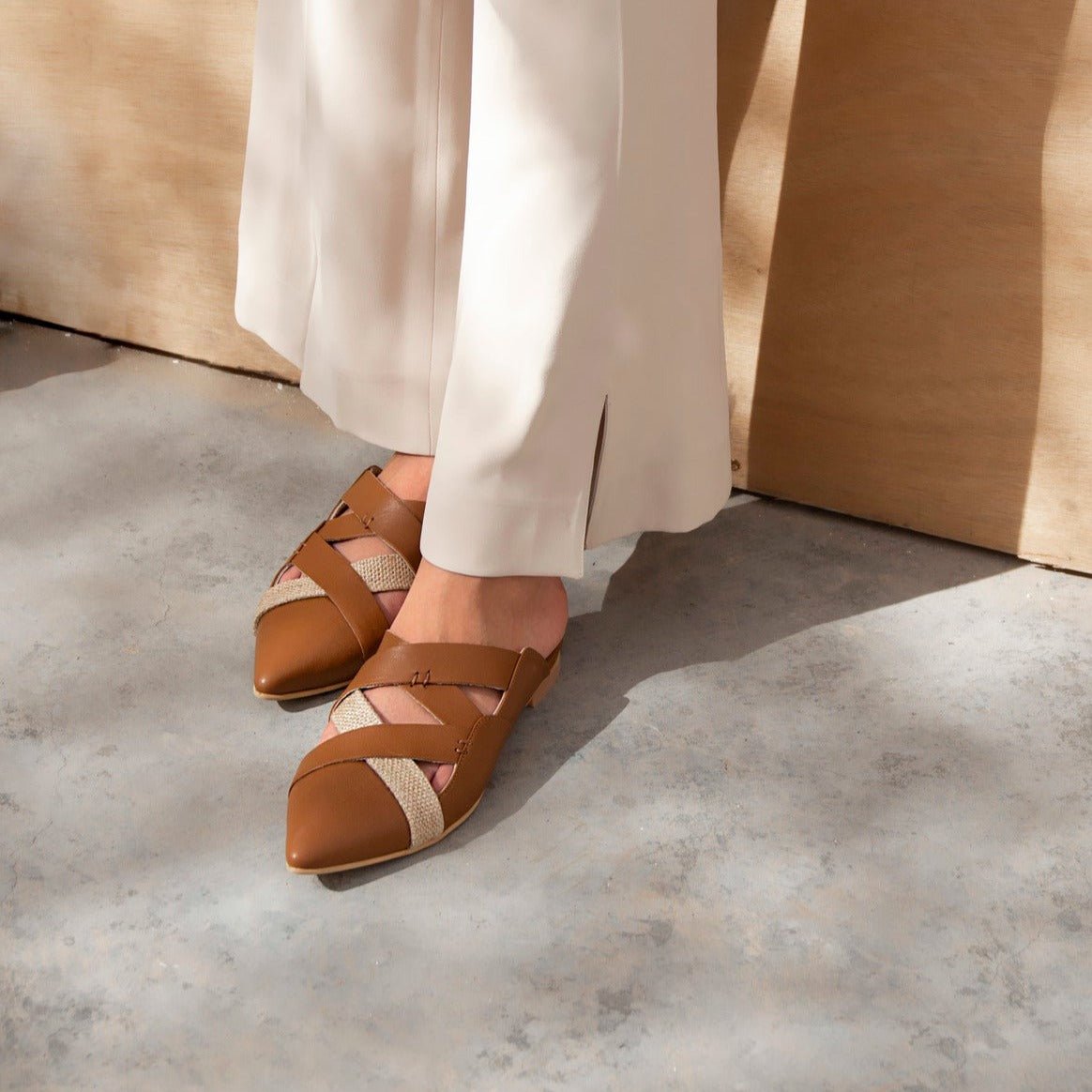 Lana tan mule - Shoes - THUNA