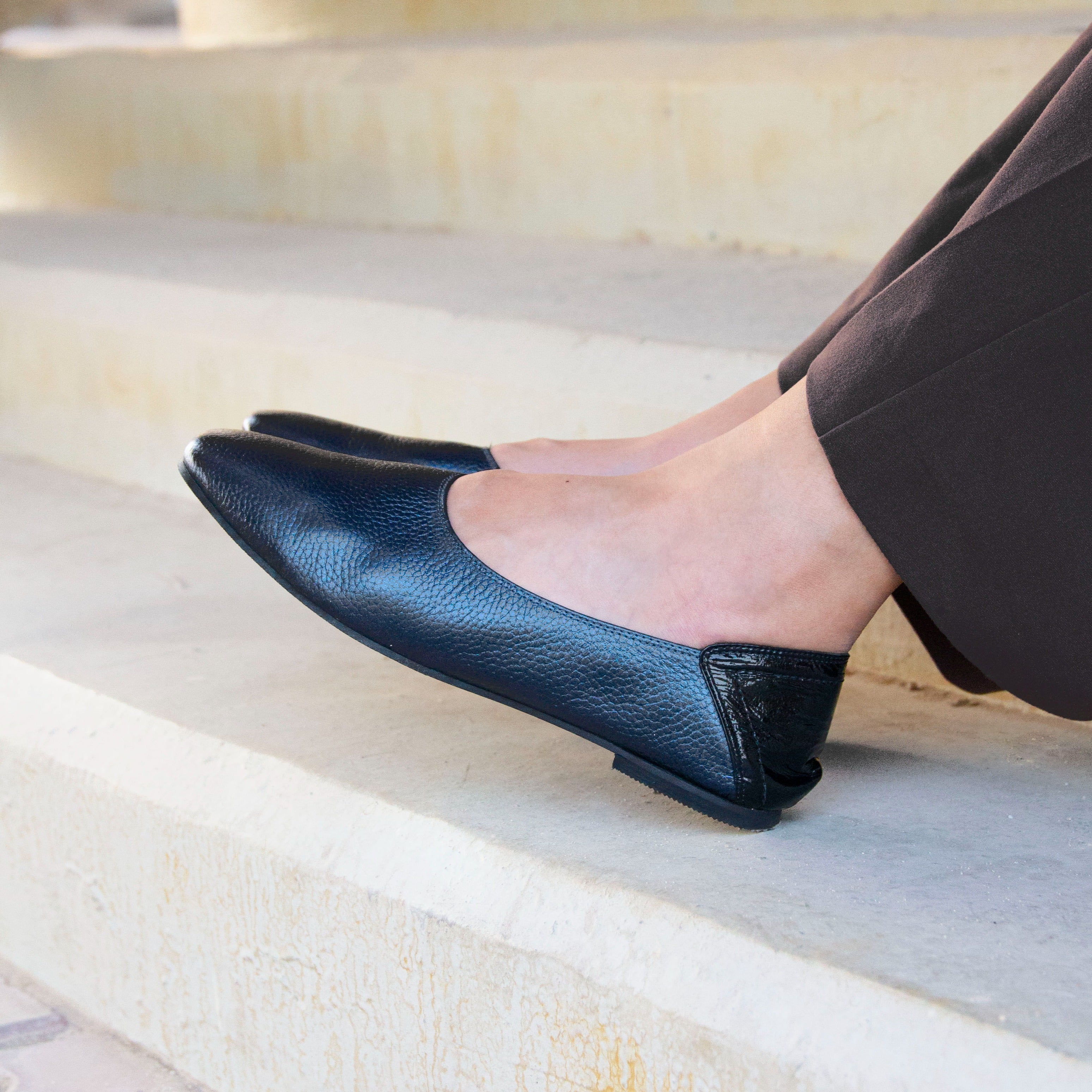 Lia blue loafer - Shoes - THUNA