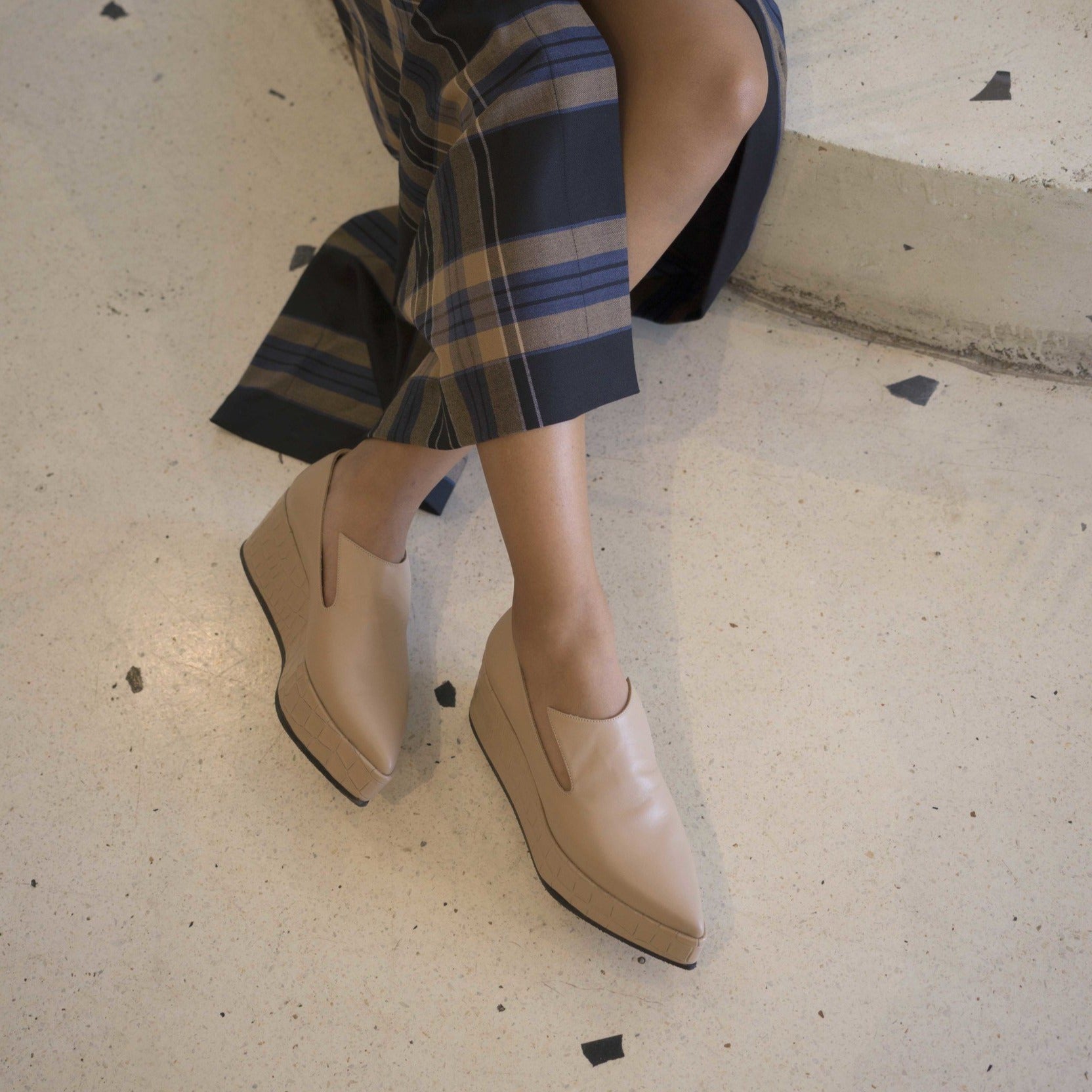 Ruba beige platform - Shoes - THUNA