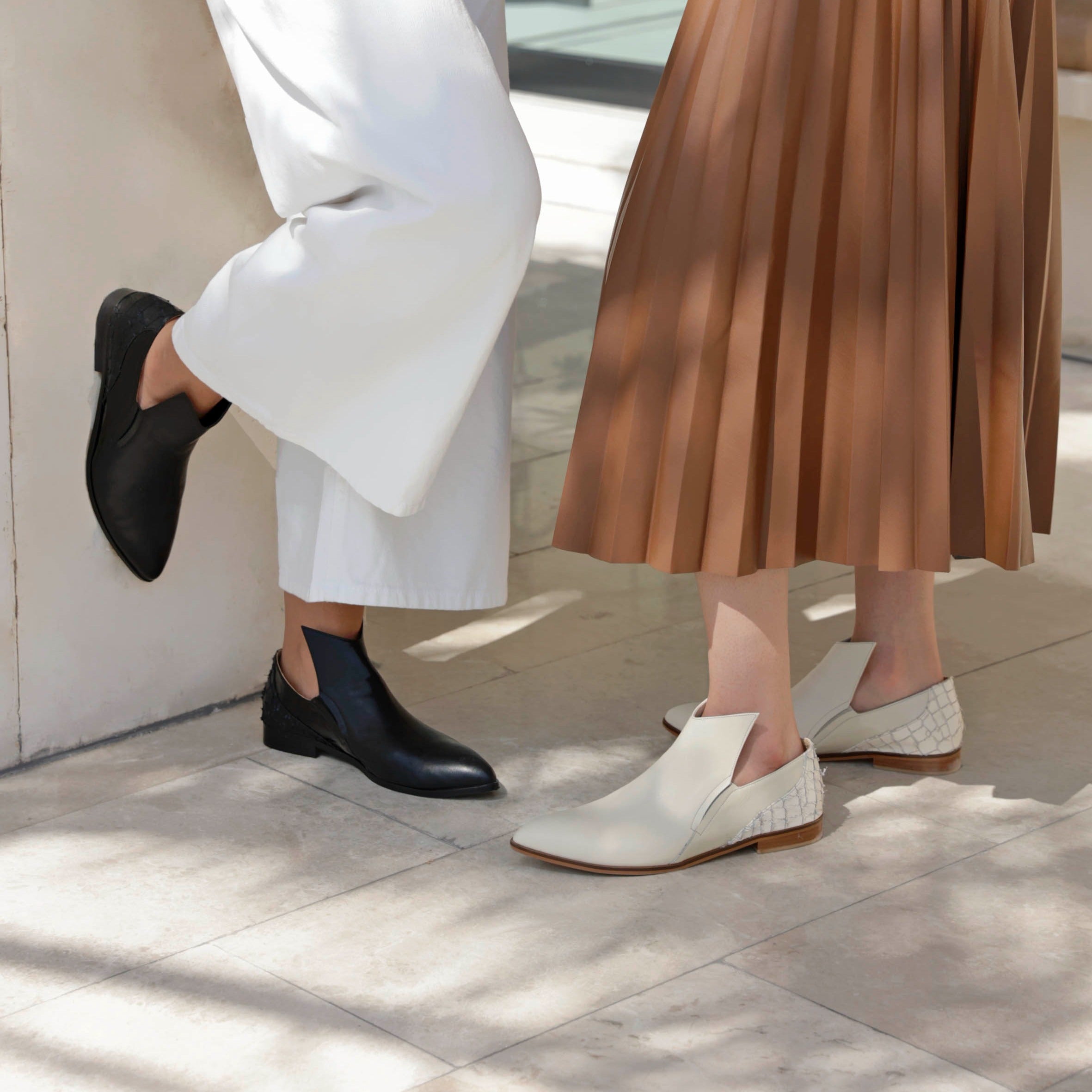 Sadeem cream boot - Shoes - THUNA