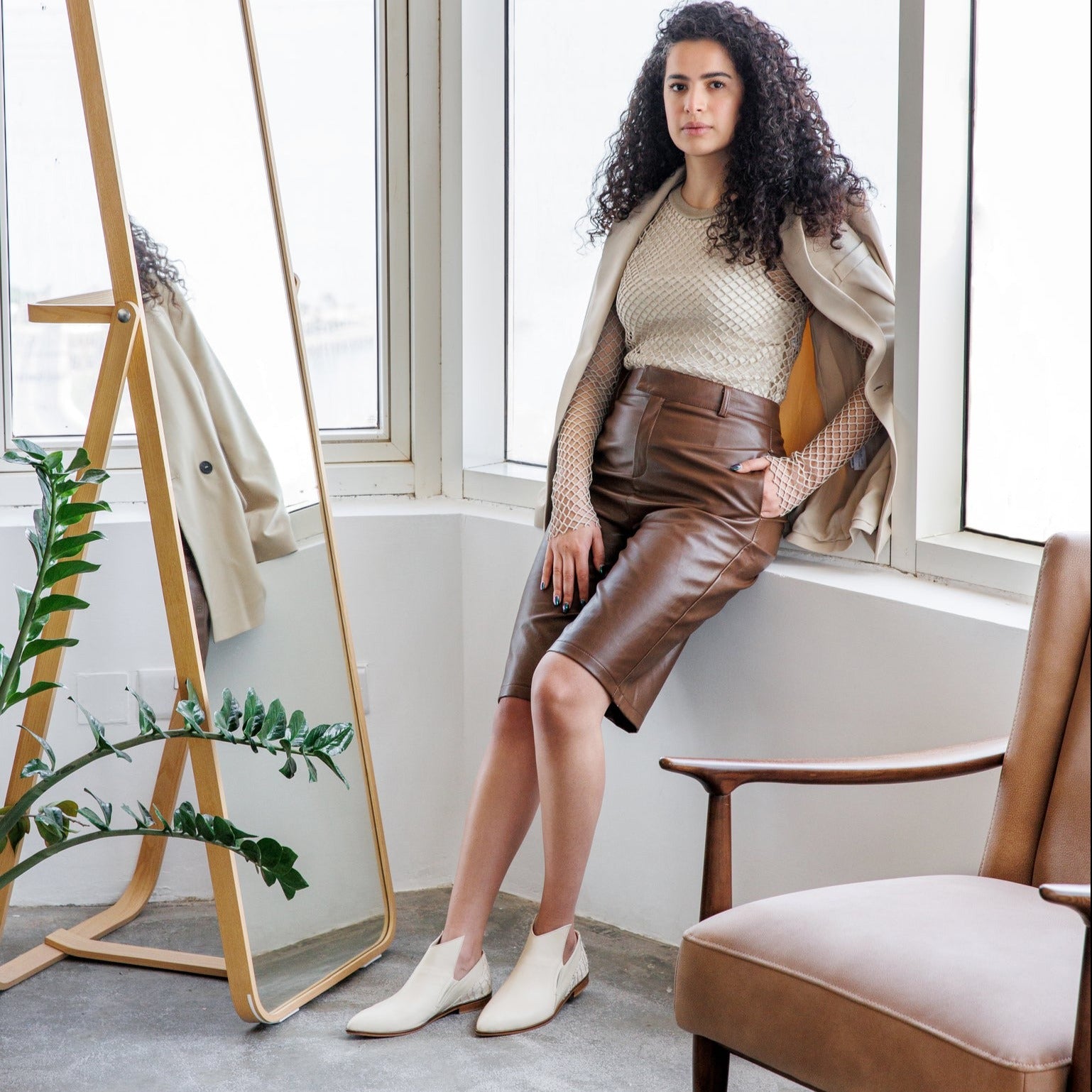 Sadeem cream boot - Shoes - THUNA