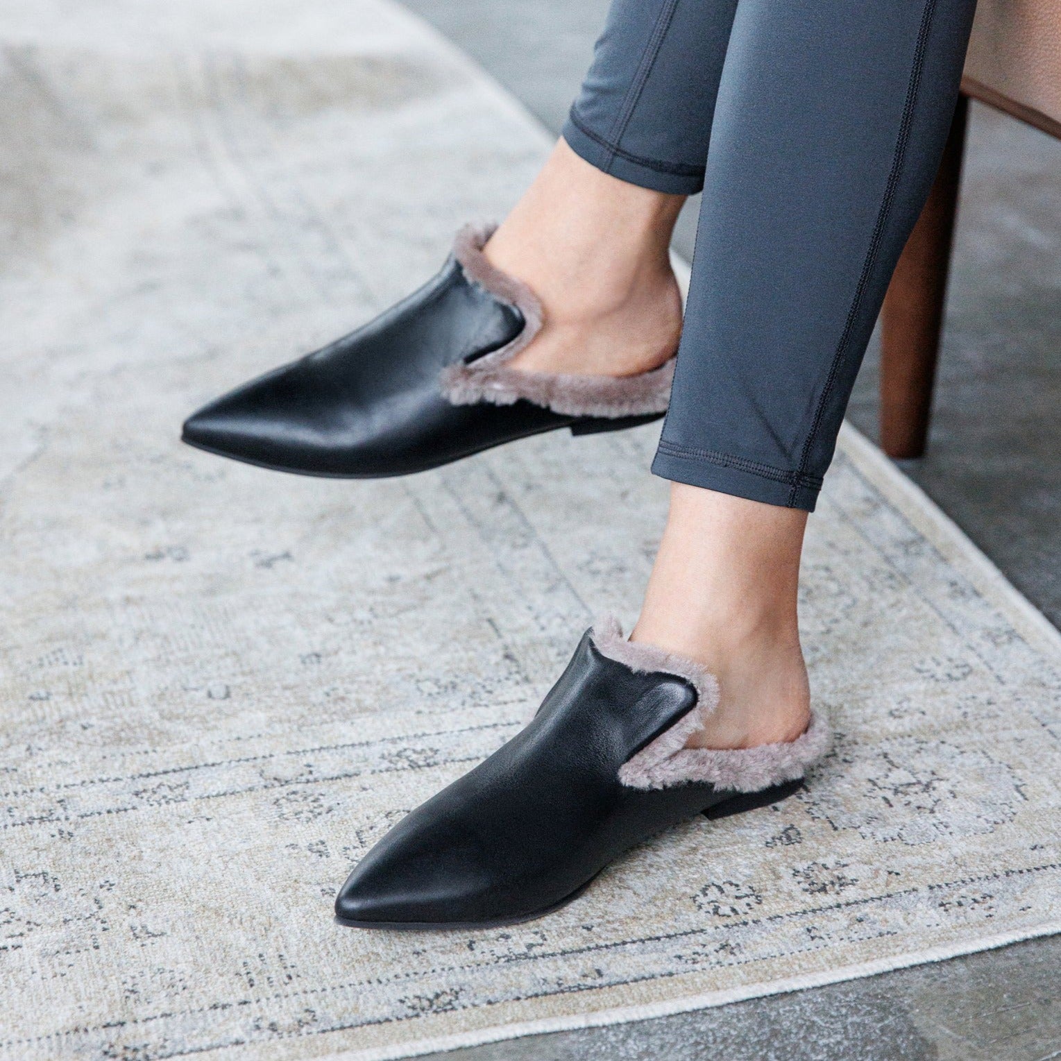 Tia black mule - mule - THUNA