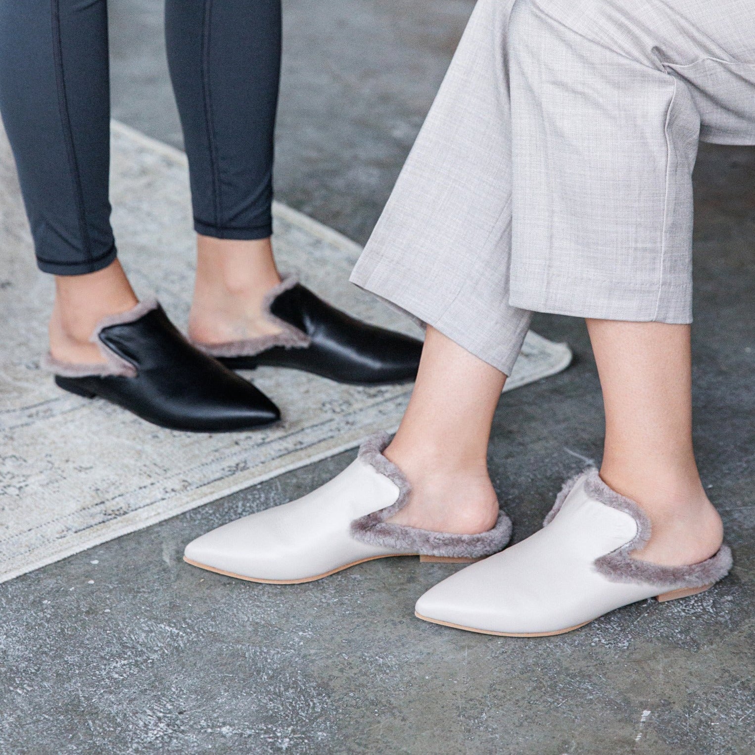 Tia grey mule - mule - THUNA